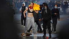 Στιγμιότυπο από τη συγκέντρωση στο πάρκο Bois de la Cambre των Βρυξελλών