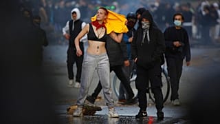Στιγμιότυπο από τη συγκέντρωση στο πάρκο Bois de la Cambre των Βρυξελλών