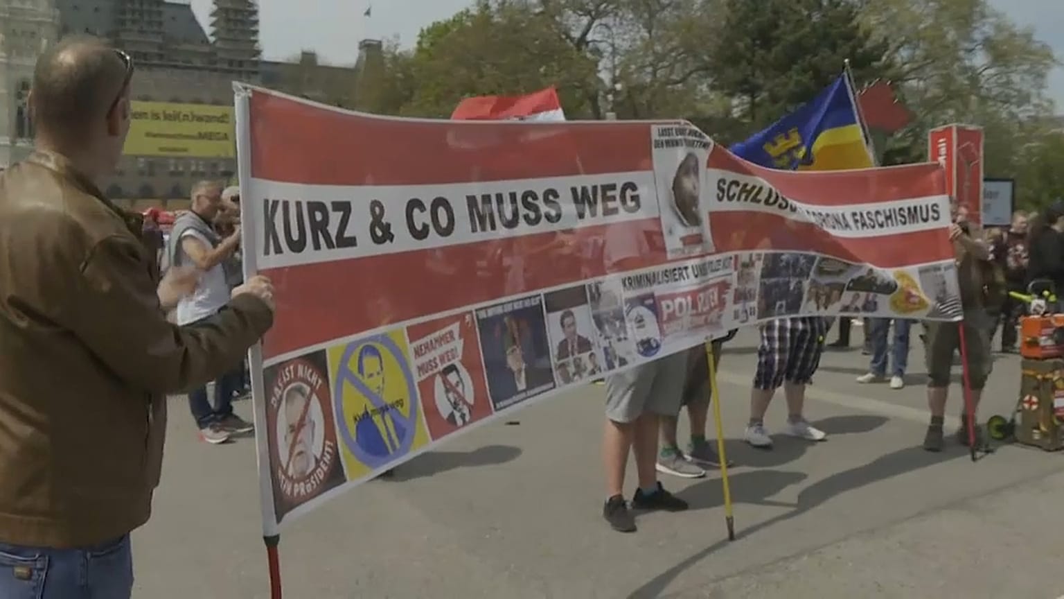 Kundgebung in Wien