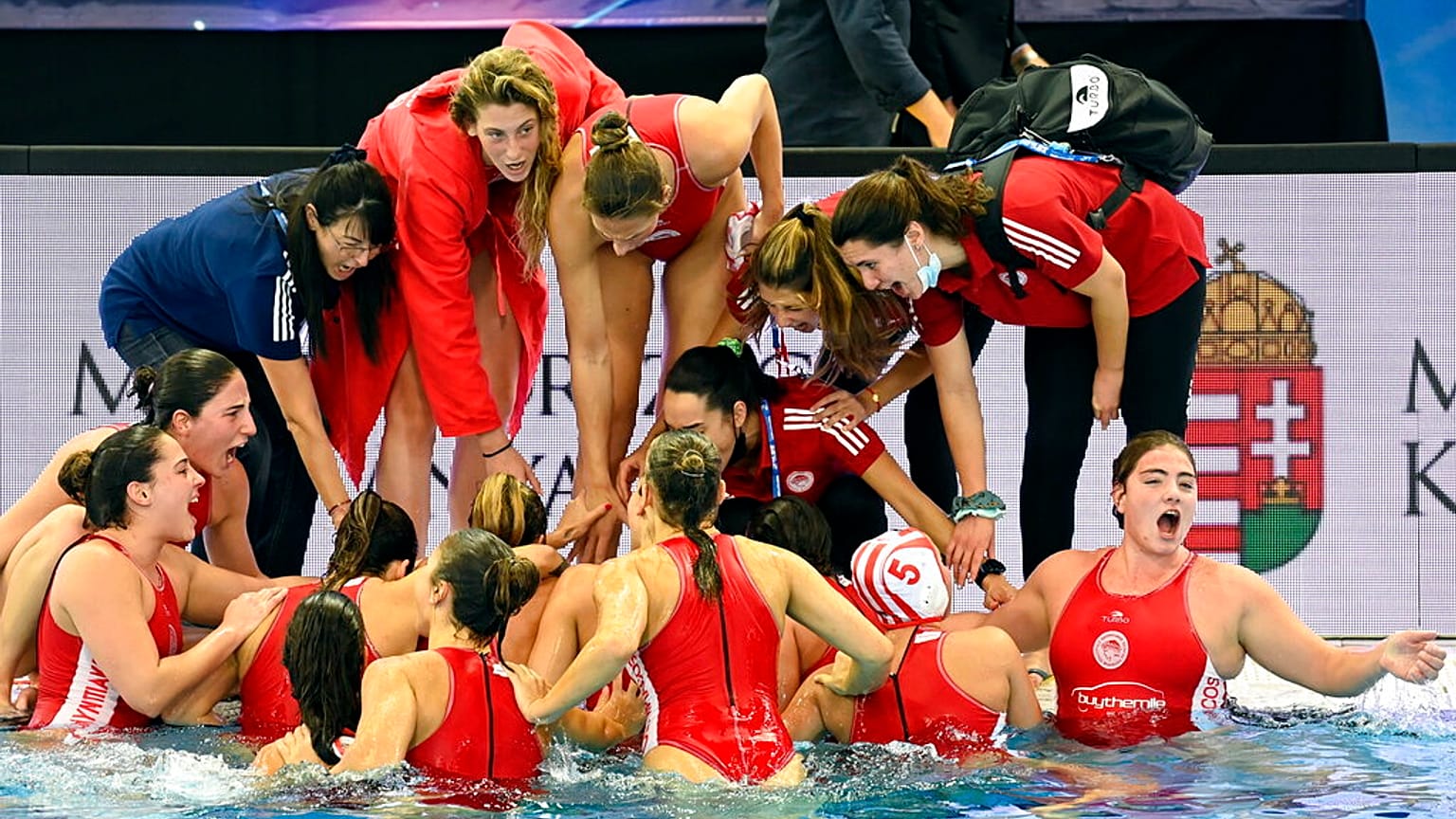 Η γυναικεία ομάδα πόλο του Ολυμπιακού