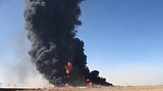 صورة أرشيفية لحريق في إيران
