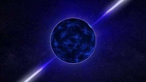 Graphical representation of neutron star 