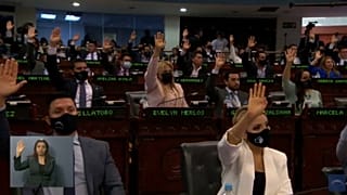Momento de la votación en la Asamblea Legislativa