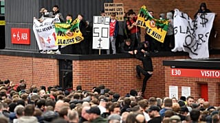 Kundgebung vor Old Trafford
