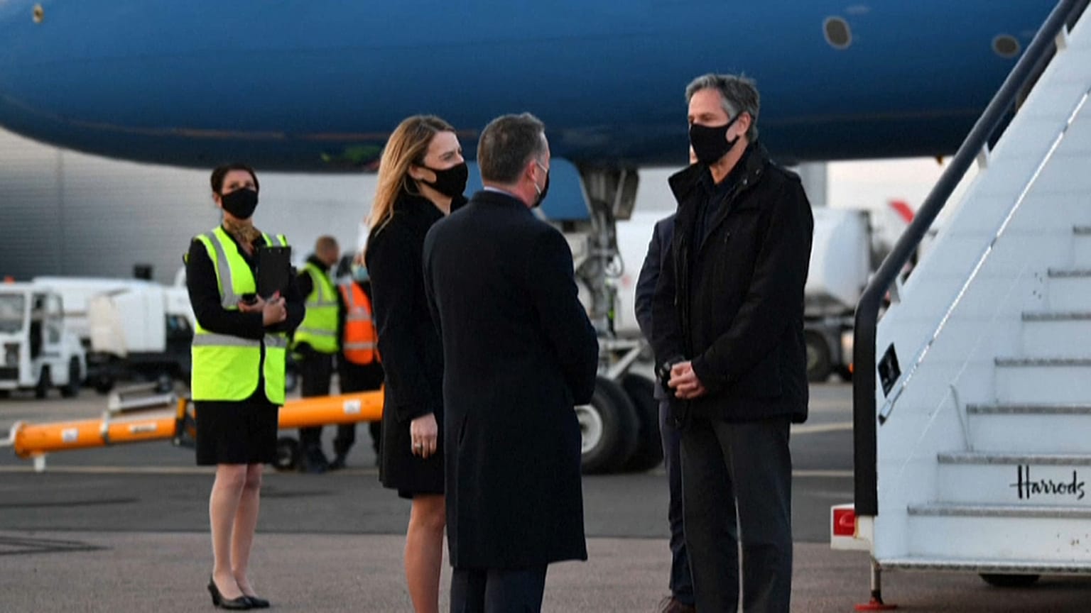 Llegada de Antony Blinken a Londres