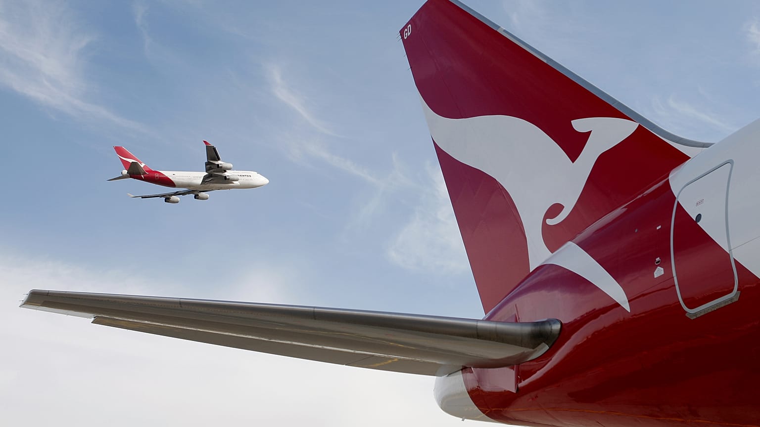 Qantas 767 Flugzeug auf dem Flughafen von Sydney, Australien, 24.07.2007