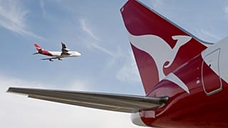Qantas 767 Flugzeug auf dem Flughafen von Sydney, Australien, 24.07.2007