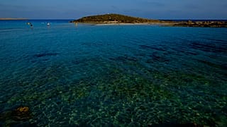 "Nissi Beach" in southeast resort of Ayia Napa in Cyprus