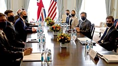 G7 Zirvesi İngiltere Dışişleri Bakanı Raab ve Amerikalı mevkidaşı Blinken'ın görüşmesi ile başlıyor