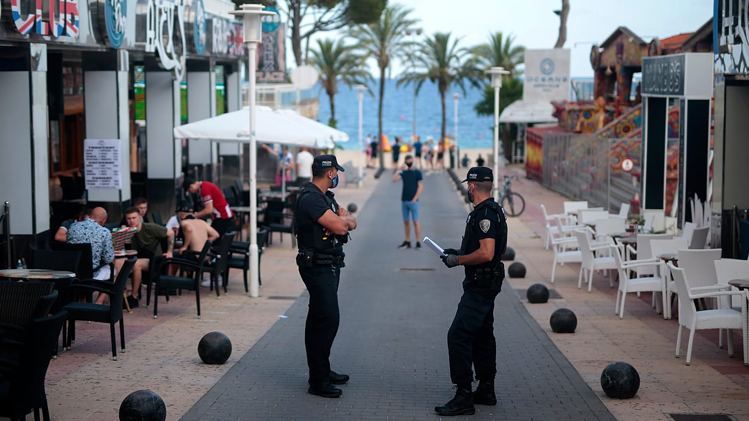 Polizisten in Magaluf