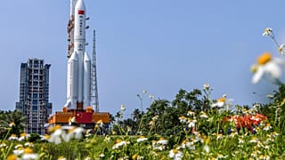 Eine Rakete der Bauart „Langer Marsch 5B"