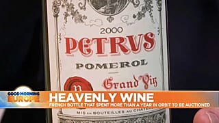 The Petrus 2000 wine tastes, smells and looks different after year in space.