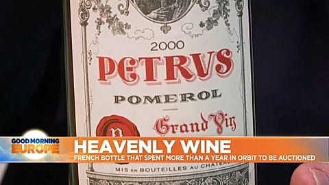 The Petrus 2000 wine tastes, smells and looks different after year in space.