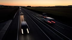 Cars are limited to 120 km/h on Swiss motorways, such as this one near Payerne.