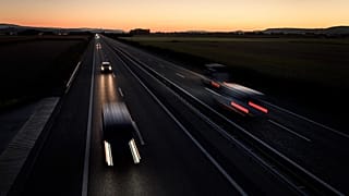 Cars are limited to 120 km/h on Swiss motorways, such as this one near Payerne.