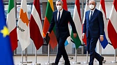 Az EU-NATO együttműködésről is egyeztetnek - Charles Michel és Jens Stoltenberg 2021 februárjában (illusztráció)