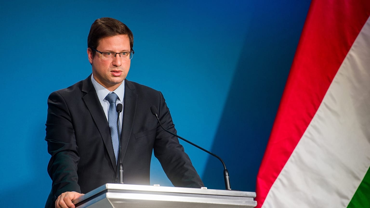 Gulyás Gergely egy tavaly októberi Kormányinfón