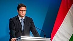 Gulyás Gergely egy tavaly októberi Kormányinfón