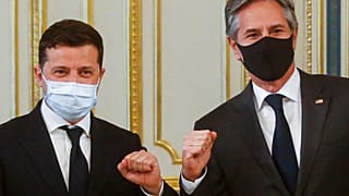 Ukrayna Cumhurbaşkanı Volodimir Zelensky ve ABD Dışişleri Bakanı Antony Blinken