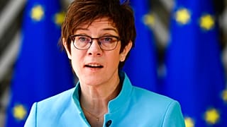 German Defence Minister Annegret Kramp Karrenbauer in Brussels