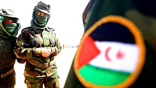 Female soldiers of the Sahrawi Arab Democratic Republic (SARD) attend celebrations marking the 45th anniversary of the creation of the SARD Saturday, Feb.27 2021 