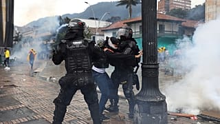 Polizia in azione in Colombia