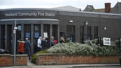 Ein Wahllokal im englischen Hartlepool an der Nordsee