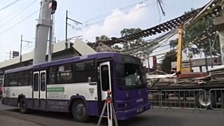 Tramo accidentado de la línea 12 del metro de Ciudad de México