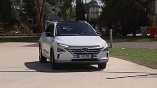 Car from Australian Capital Territory's new fleet of hydrogen-fuelled vehicles