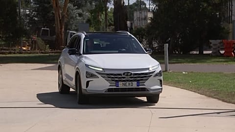 Car from Australian Capital Territory's new fleet of hydrogen-fuelled vehicles