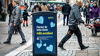 Fußgängerzone in Uppsala