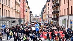 Акция протеста в Стокгольме