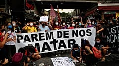 Manifestação contra a violência policial no Rio de Janeiro