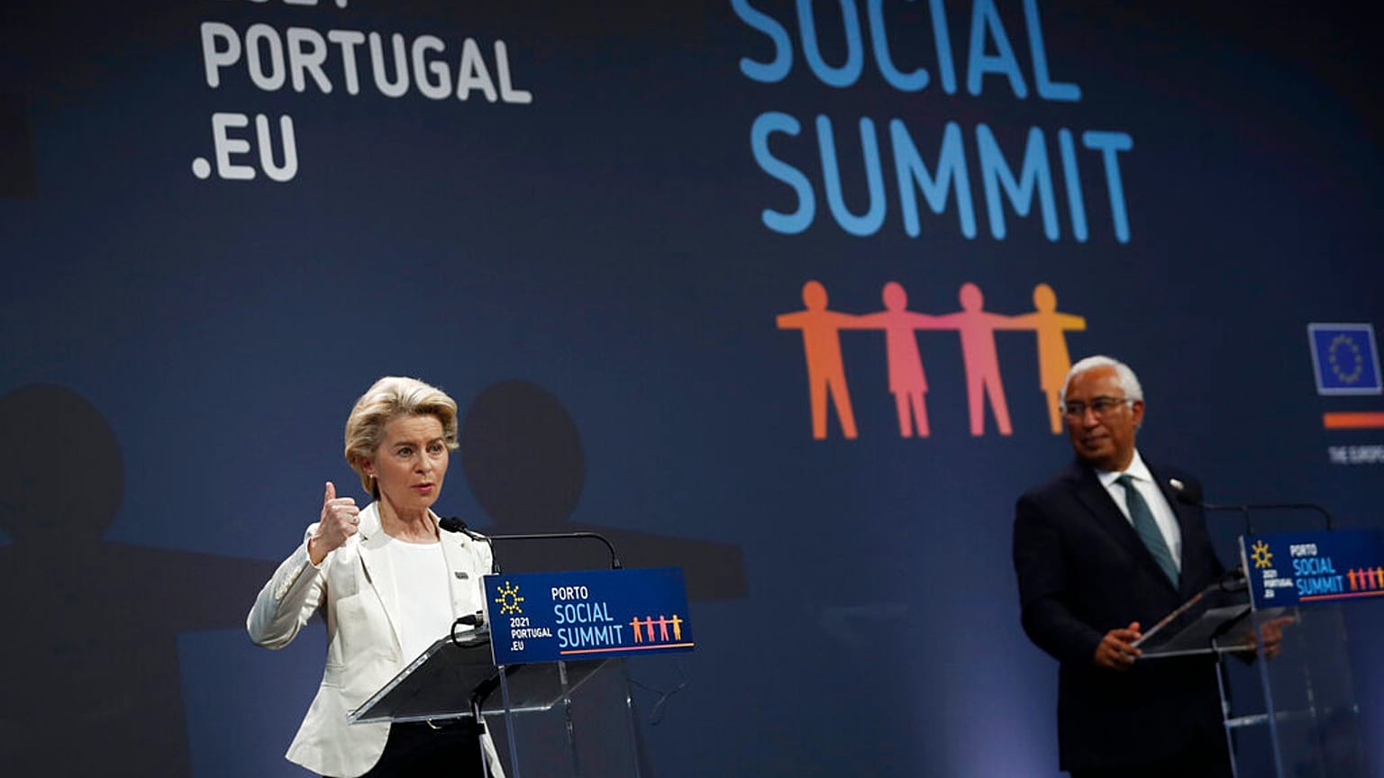 Sozialgipfel mit Ursula von der Leyen und Antonio Costa in Porto