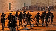 تظاهرات در صحن مسجد‌الاقصی