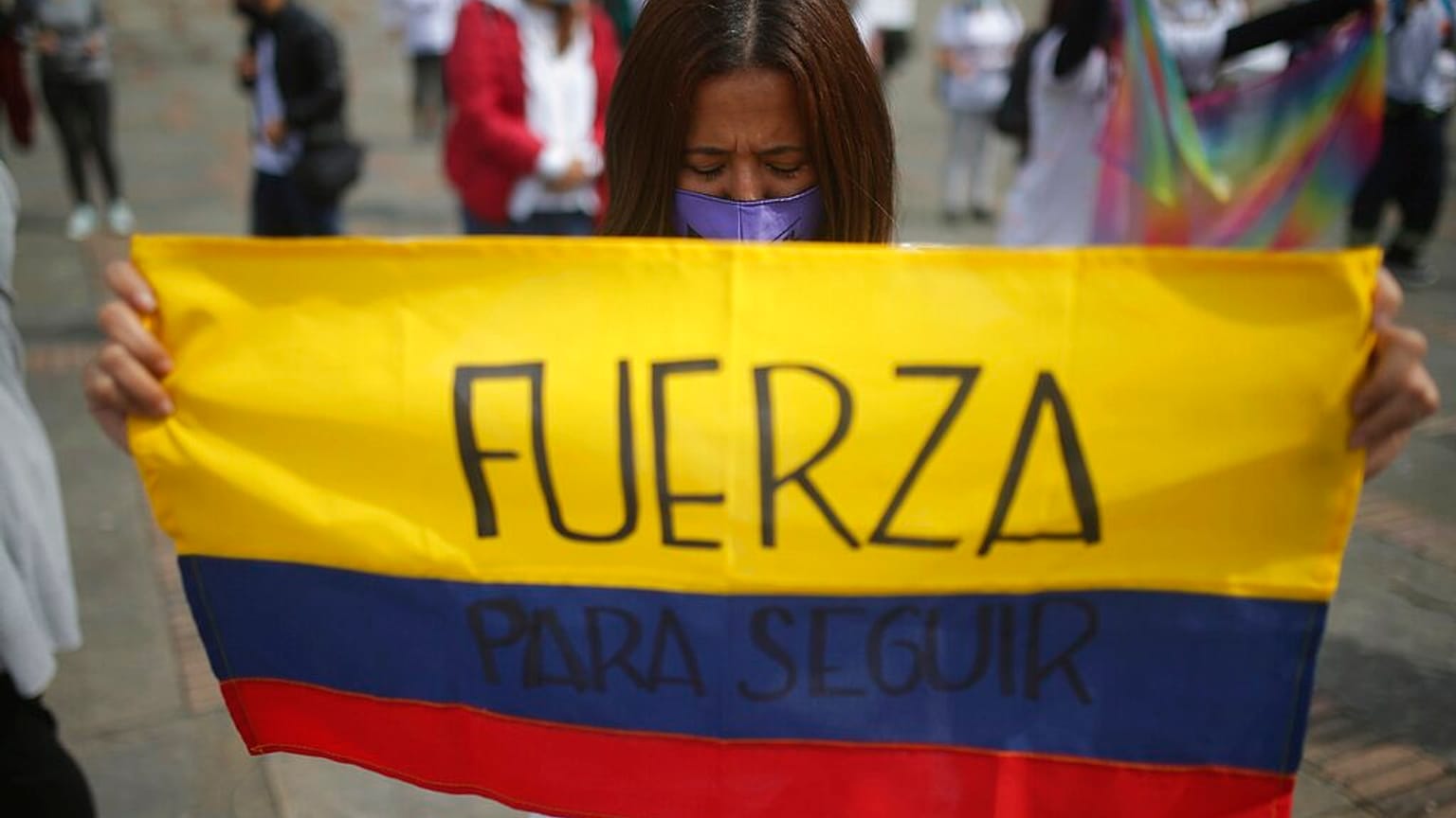 Manifestación en Bogotá