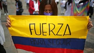 Manifestación en Bogotá