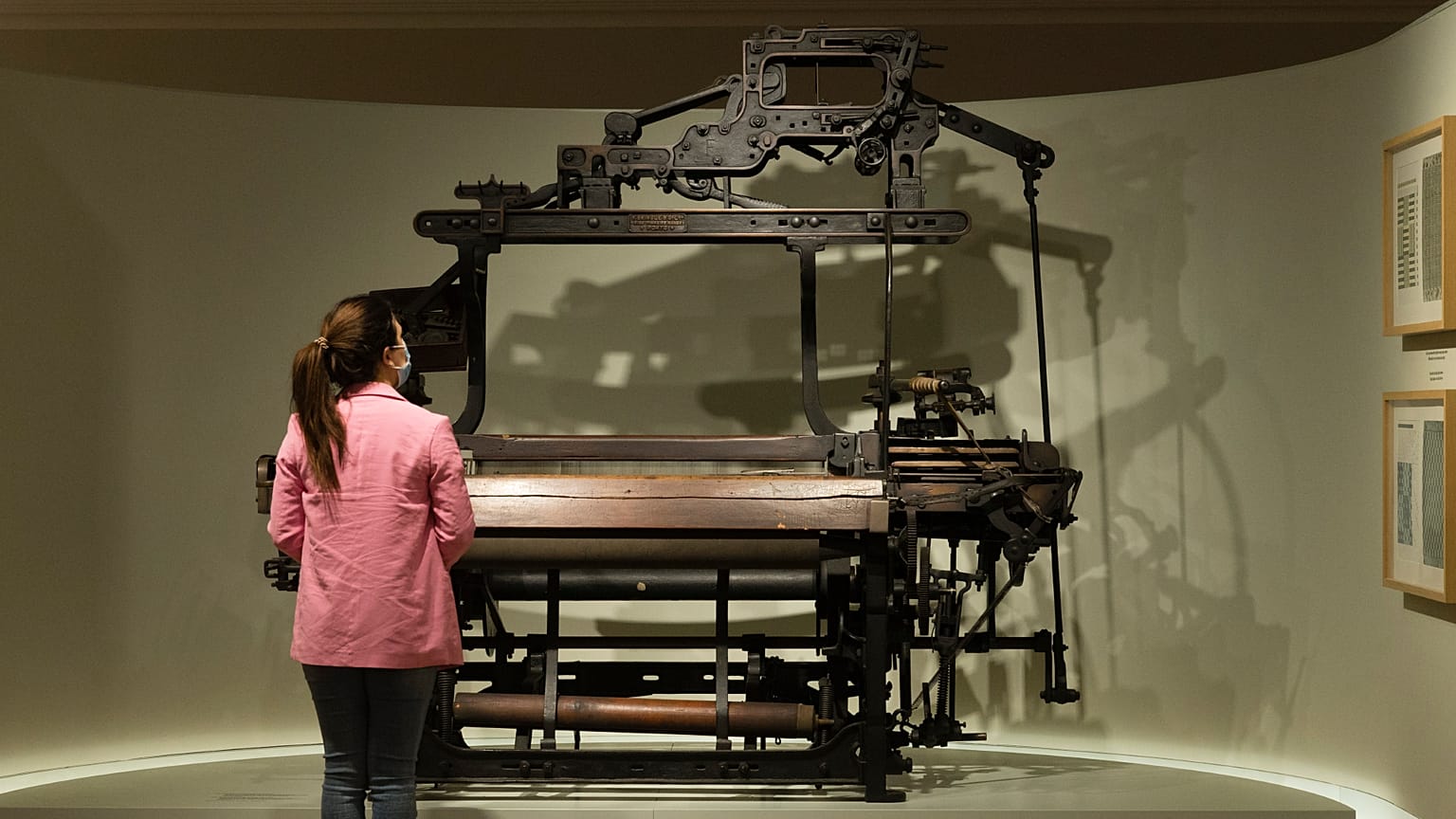 Um dos teares expostos no Museu da Moda e Têxtil, em Gaia