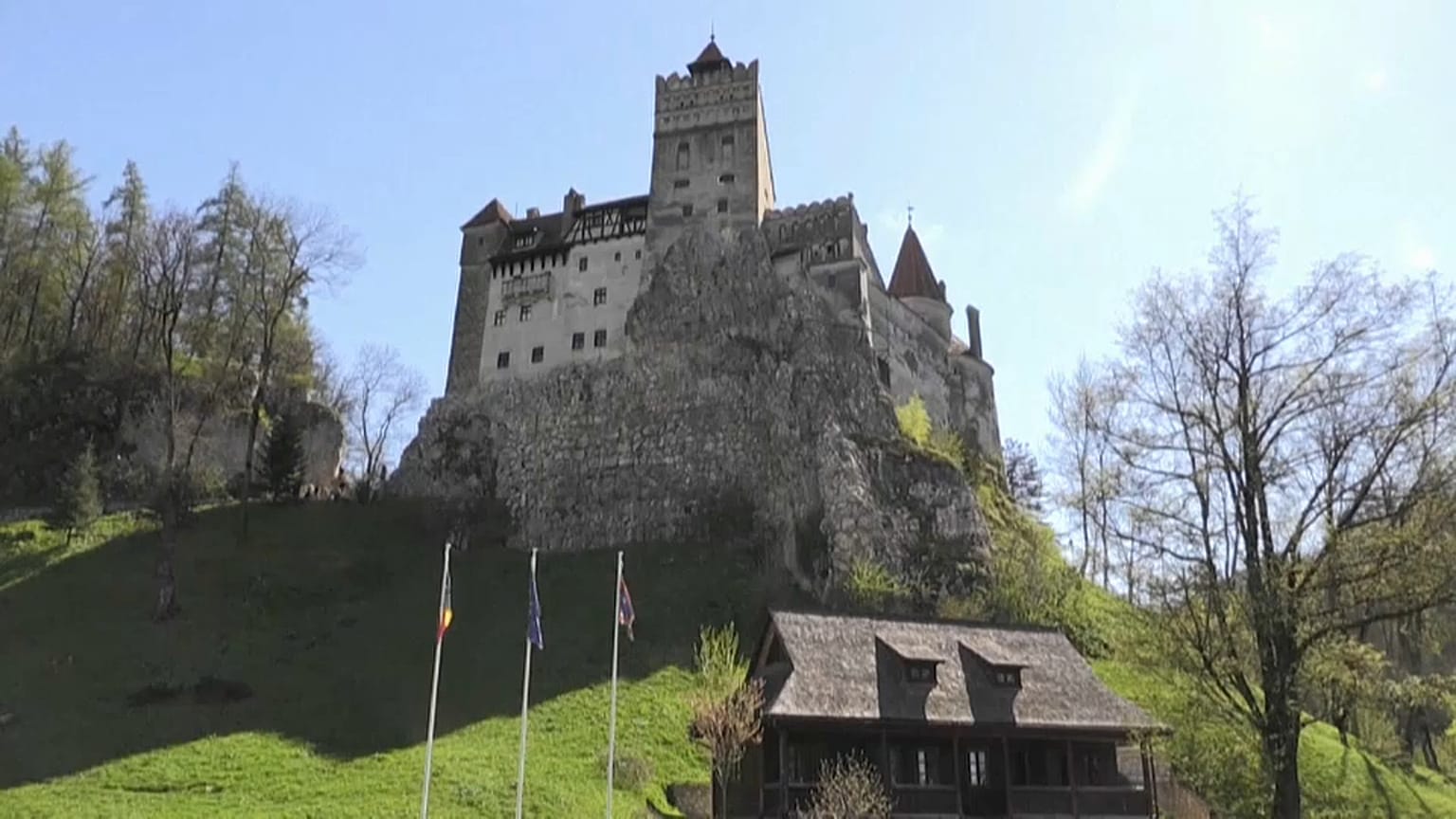 Dracula's mythical mansion has been transformed into a vaccination centre to help speed up Romania's inoculation programme
