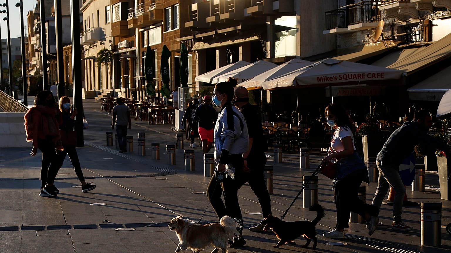 Eine Straße in der Hauptstadt Nikosia