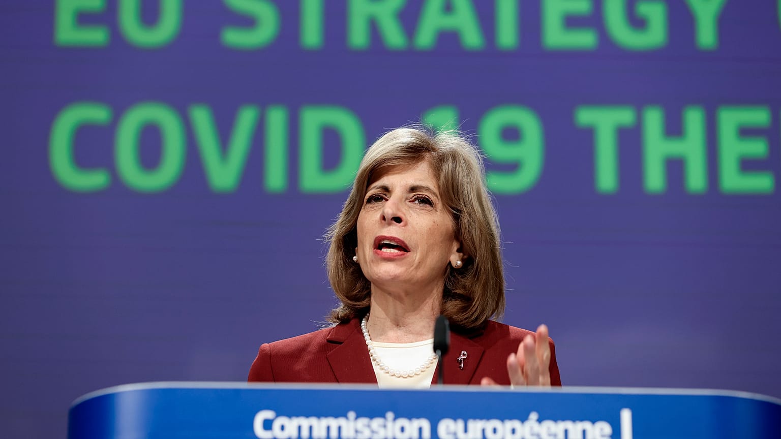 European Union Health Commissioner Stella Kyriakides