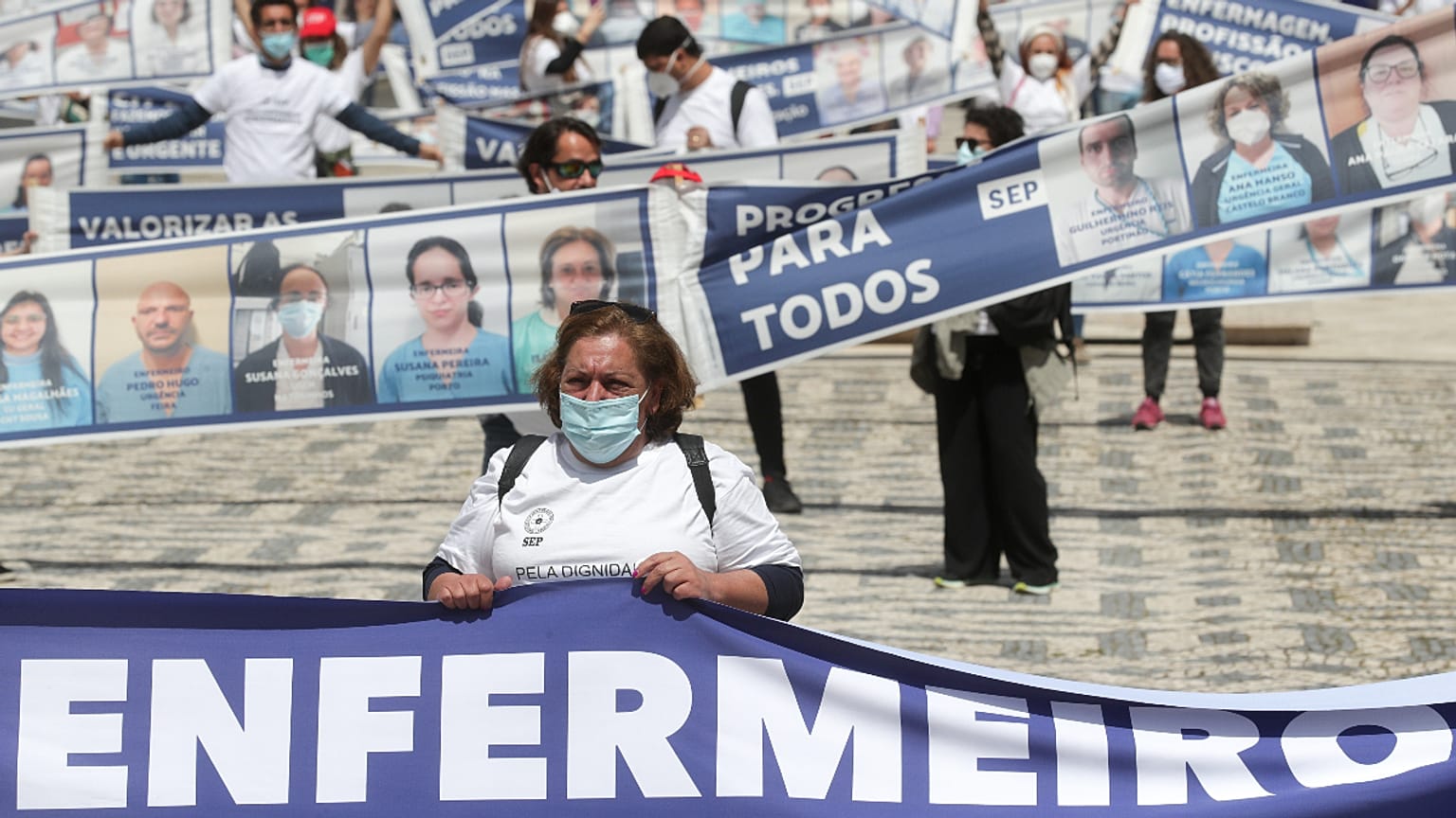Manifestação de enfermeiros em Lisboa