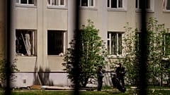 Здание школы №175 в Казани после нападения
