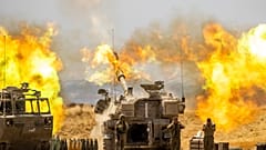 Tir d'artillerie israélien sur la Bande de Gaza, le 12/05/2021