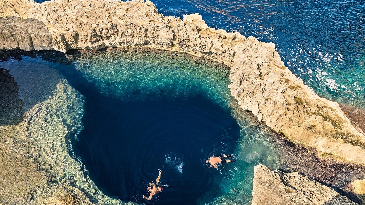 The Blue Hole, Gozo Island near Malta
