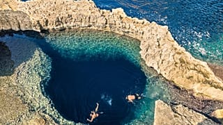 The Blue Hole, Gozo Island near Malta