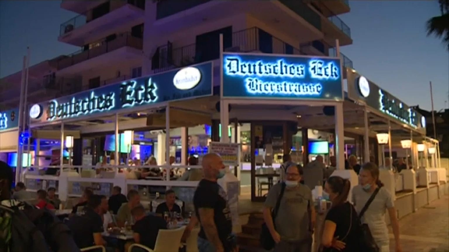 "Deutsche Eck" an der Playa de Palma auf Mallorca