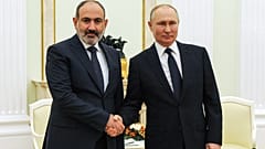Никол Пашинян и Владимир Путин 7 апреля 2021