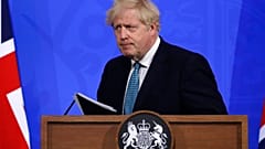 Boris Johnson auf der Presskonferenz zum Coronavirus