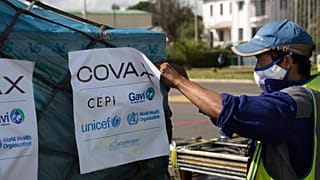 COVAX-Ladung in Antananarivo, Madagascar